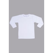 Beberium Çocuk Uzun Kollu Basic Body Beyaz