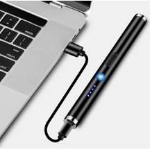 Pazly Rose Gold Rüzgar Geçirmez Elektrikli Ateşleyici, Düğme Kontrolü, Güvenli Kullanım İçin Uzatılmış Sap Çok Renkli