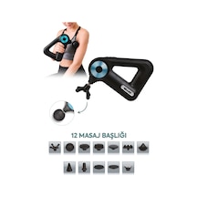 Walke Premiım Life 12 Başlıklı Şarjlı Tüm Vücut Masaj Aleti V-04 Siyah