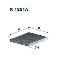 FILTRON K1251A Polen Filtresi Karbonlu ( Ford : Fiesta 08- Bmax 12- Courier 14- ) (Mazda : 2 1.6 Mz-Cd 11-) 1566997 8V5J19G244AA (WA568534)