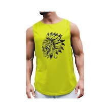 Bluu Indians Kolsuz Sporcu T-shirt Tank Top Spor Atlet
