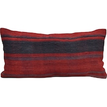 Zehra Abla Halı Yeni El Dokuma Dekoratif Lumbar Kilim Kırlent Yastık Kılıfı 6616 Çok Renkli