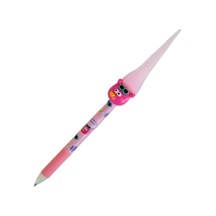 Çocuklar İçin Maskotlu Tüylü 0,7 Mm Uçlu Kalem Versatil 1 Adet - Açık Pembe Açık Pembe