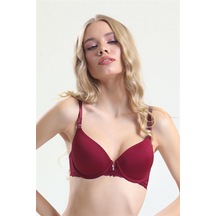 Magic Form 4520 Kadın Destekli Dantelli Sütyen-bordo Bordo