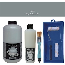 Mobilya Boyası-cadence Multisurface H-058 K.arduvaz Gri 2lt Ultimate Parlak Vernik 500ml Sateruloset Koyu Arduvaz Gri