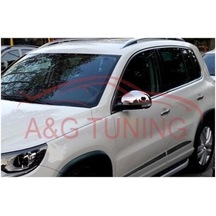 Volkswagen Tiguan Krom Ayna Kapağı 2007-2015 Paslanmaz Çelik N11.2933