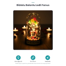 Biblolu Balonlu Ledli Fanus Standart