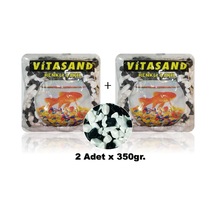 Siyah Beyaz Fanus Çakılı 2 Paket (350gr+350gr)