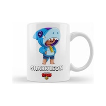 Brawl Stars Shark Leon Kupa Bardak Porselen No28298 Karışık