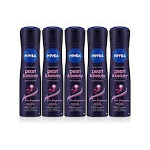 Lexroo Kadın Sprey Deodorant Pearl&beauty Fine Fragrances,48 Saat Anti-perspirant Koruma,150mlx5