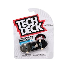 Tech Deck Stereo Siyah Zemin Kaykaycı Fotoğraf Grafik Parmak Kaykay