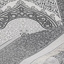 Hediyelik İpek Nur Tafta Seccade Siyah 68x110 Cm - 200 Gr Çok Renkli