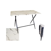 Katlanır Masa 60x110 Cm - Werzalit, Wermodin Ve Allzalit Tabla - Afyon Mermer Çok Renkli