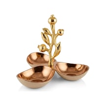 Leaf Rose Gold Dekoratif 3'lü
