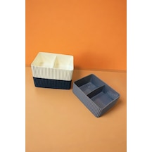 Kat Kat Bölmeli Organizer, 3'lü Set Füme