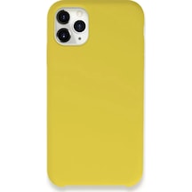 Newface Apple İphone 11 Pro Max Kılıf Lansman Legant Silikon - Sarı