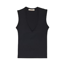 S Design V Yaka Bluz Siyah L - 5 Adet Tarı