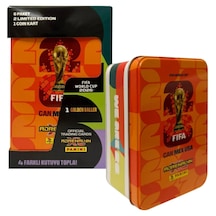 Dünya Kupası Fıfa World Cup 2026 Metal Kutu Tin Box Turuncu
