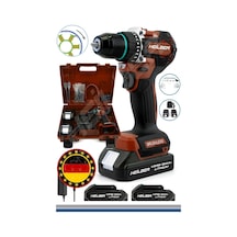Heilber Ba01013kd Alman V998 15ahm Kırmızı Bakır Sargılı Darbeli Akülü Vidalama Çelik Şanzıman Şarjlı Matkap