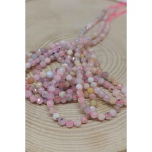 Yasamtohumu Pembe Opal Taşı Yarım Dizi 3 MM 17  CM Çok Renkli