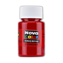 Kırmızı Kumaş Boyası Tişört Çanta Tekstil Boyası 30 ml 1 Adet Nov