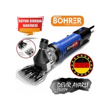 Böhrer Hb0254t Alman Koyun Keçi Kırkma Kırpma Makinesi ,dark Blue 3200w Devir Ayarlı ,bakır Sargılı