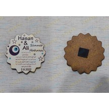 6 CM Sünnet Düğünü Magnet Söz Nişan Nikah Düğün 25 Adet