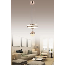 Kasırga 3 Renk Gold Sarı Beyaz Ve Gün Işığı Luxury Led Avize Kristal Taşlı Concept Çok Renkli