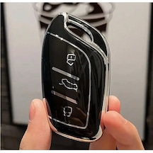 Mg Hs Gt Zs Ev Zx Mg5 Mg6 Roewe Rx3 Rx5 I5 Erx5 I6 I5 Nano Anahtar Kılıfı Siyah Gümüş Renk