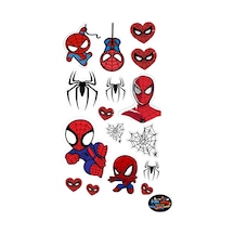 Örümcek Adam Mini Kahraman Sticker Seti 17x30 Cm Spider-man Temalı Laptop Ve Defter Dekoratif Çıkartma