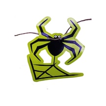 Parti Örümcek Şekilli Asmalı Halloween Flama Banner Afiş 2 Metre 001