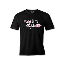 Squid Game-Logo Siyah Erkek Tshirt
