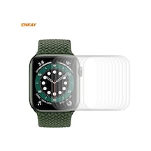 iOS Uyumlu Watch Serisi 6/5/4 İçin 10 Adet 40mm Enkay Hat-prince 3d Tam Ekran Pet Kavisli Sıcak Bükme Hd Ekran Koruyucu Film