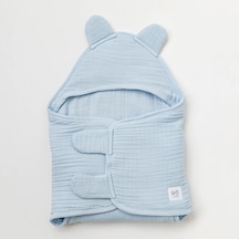 Bebek Kundak Swaddle Muslin Home Ac25879 Mavi