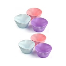 Silikon Kek Kalıbı Muffin 6lı 29931s Silikon Altın Diğer