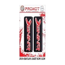 Damla Logo Dominar Ön Maşa Kabartmalı 2'li Sticker 2 Nötr