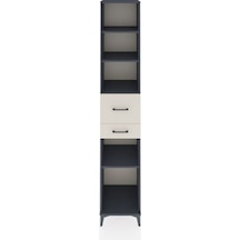 Hyperion Dolap 4 Raflı 2 Çekmeceli 44x44x243 Antrasit-aytaşı Antrasit
