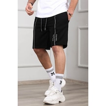 Madmext Madmext Siyah Kapri Şort 4849-siyah Siyah
