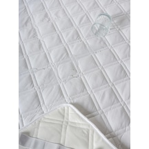 Cottonverse Kapitoneli Fitted Alez Sıvı Geçirmez Beyaz