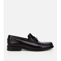 Hotiç Erkek Deri Bordo Toka Detaylı Klasik Loafer