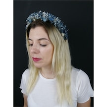 FdayAksesuar Mavi Kuru Çiçekli Taç FRDY31301