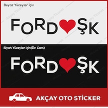 Ford Aşk Sticker Ford Oto Sticker Araba Sticker