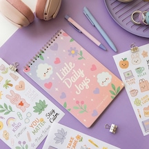A5 Sticker Book 466 Adet 18 Yaprak Renkli Etiket Defteri 1