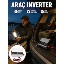500w Araç İnverter Aküden Priz Dönüştürücü
