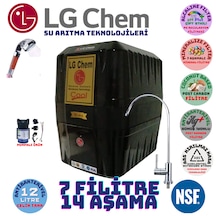 Lg Chem Cool Siyah Pompalı 12lt 7flt 14 Aşama Su Arıtma Cihazı