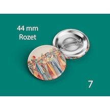 44 Mm Buton Rozet İğneli Çanta Kıyafet Rozeti İnce İnsanlar Çok Renkli