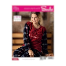 Sude Kadın Büyük Beden Kışlık Welsoft Pijama Takımı A200/152 - 1 Adet 001