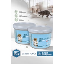 Erken Teşhis Kedi Kumu 2x10 Lt - İnce Taneli Topaklanan Renk Değiştiren Sağlık Takipli Tozsuz Kovalı