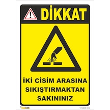 Iki Cisim Arasına Sıkıştırmaktan Sakınınız - Isg Levhası 50 X 70 Cm Sticker