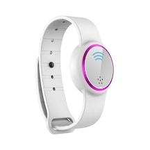 Konesam Q9 Ultrasonik Sivilce Kovucu Bileklik - Su Geçirmez Dış Mekan Kullanıma Uygun - Çocuk, Yetişkin Ve Hamileler İçin Evrensel防蚊 Saat Beyaz-mor